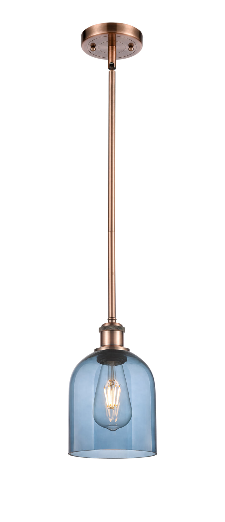 Innovations Lighting Bella 6" Mini Pendant - Antique Copper Mini-Pendants Innovations Lighting   