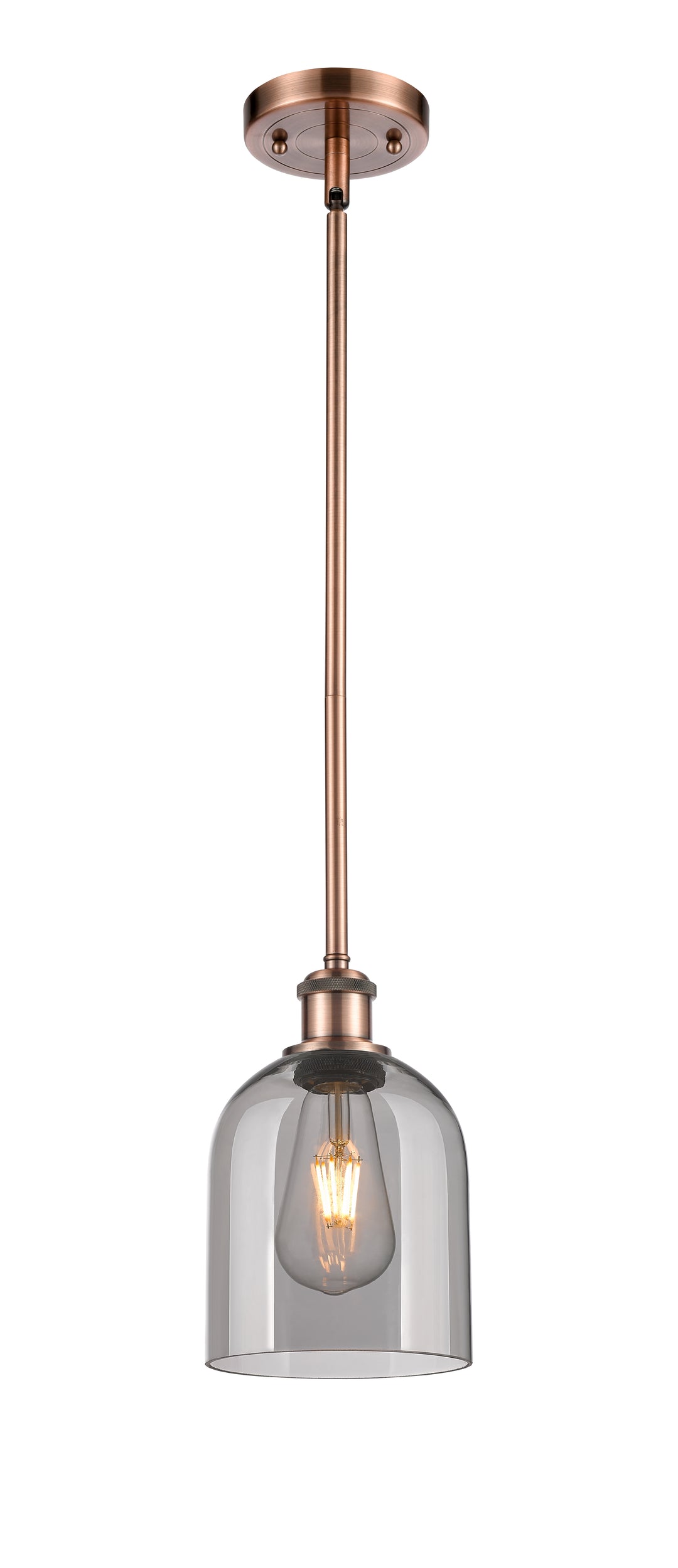 Innovations Lighting Bella 6" Mini Pendant - Antique Copper Mini-Pendants Innovations Lighting   