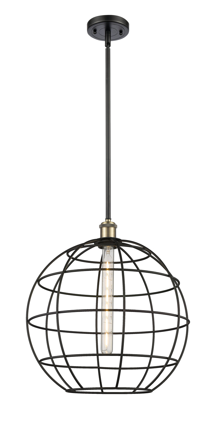 Innovations Lighting Lake Placid 16" Mini Pendant - Black Antique Brass Mini-Pendants Innovations Lighting Default Title  