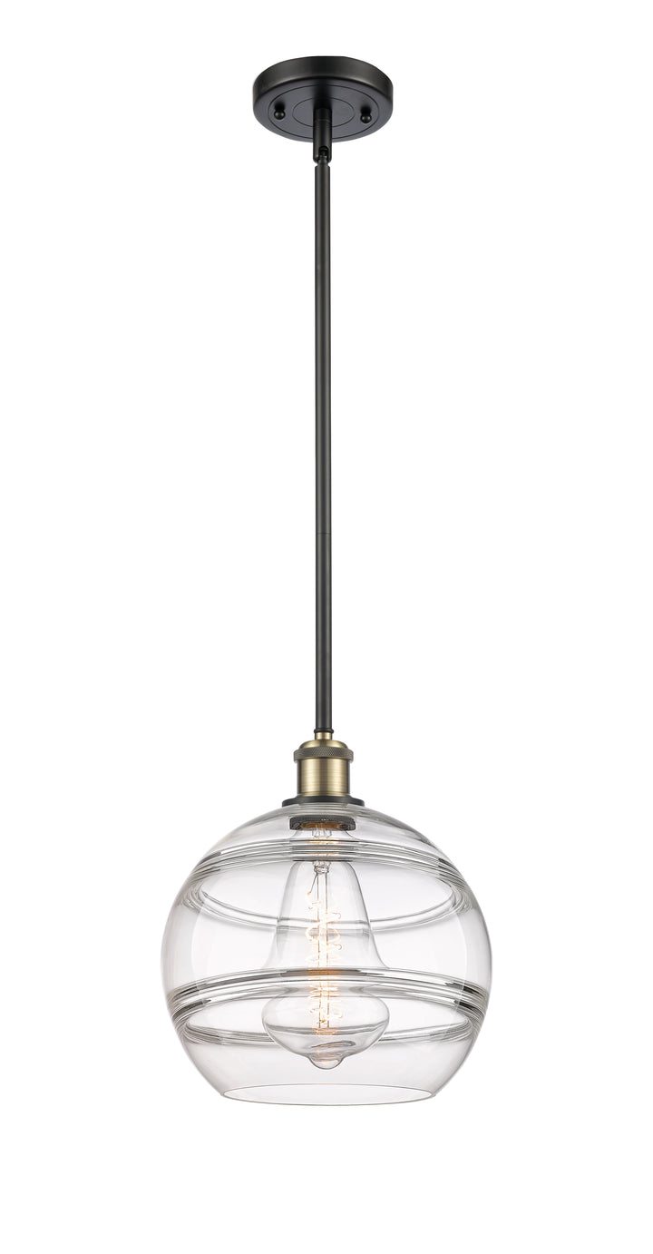 Innovations Lighting Rochester 10" Mini Pendant - Black Antique Brass Mini-Pendants Innovations Lighting   