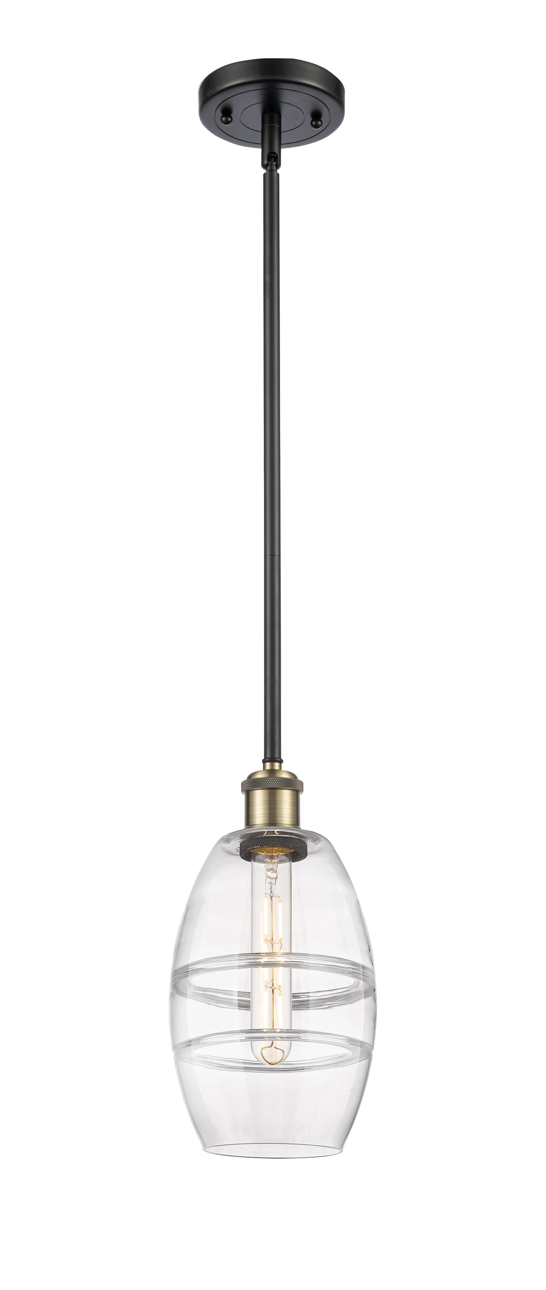 Innovations Lighting Vaz 6" Mini Pendant - Black Antique Brass Mini-Pendants Innovations Lighting   