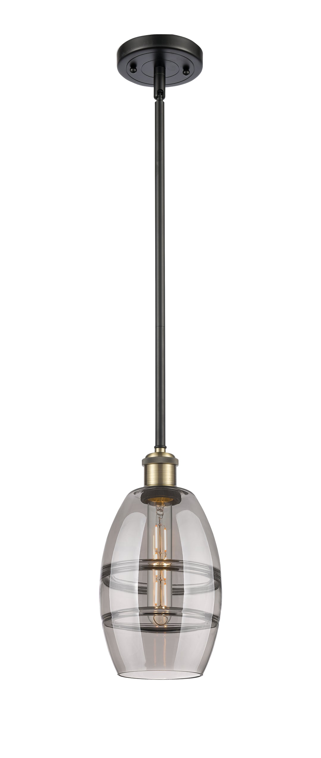 Innovations Lighting Vaz 6" Mini Pendant - Black Antique Brass Mini-Pendants Innovations Lighting   