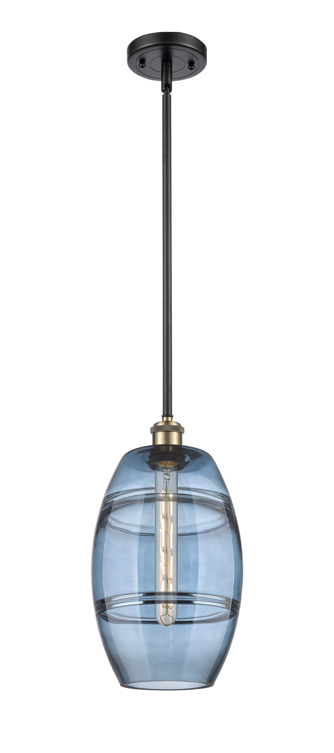 Innovations Lighting Vaz 8" Mini Pendant - Black Antique Brass Mini-Pendants Innovations Lighting   