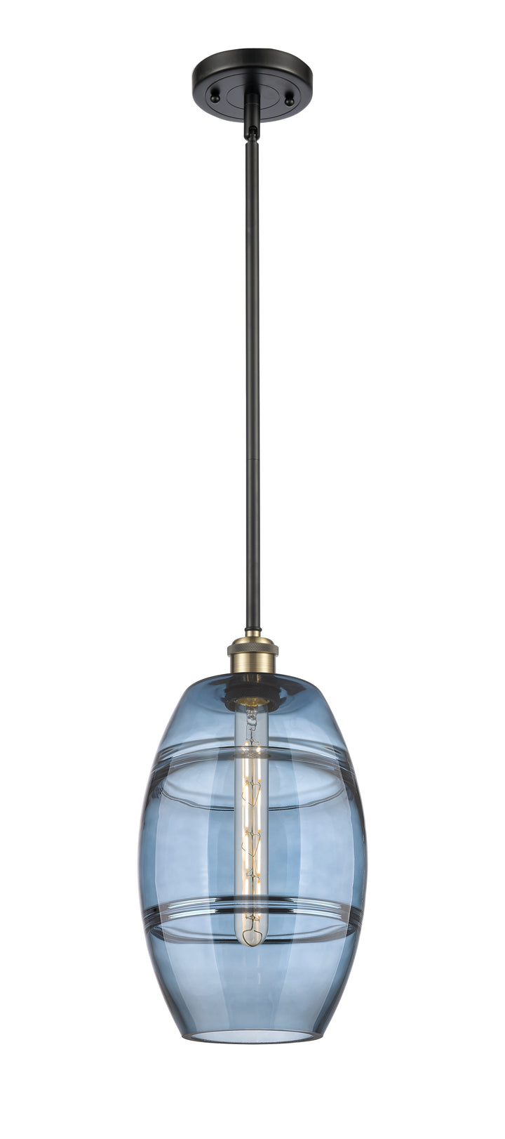 Innovations Lighting Vaz 8" Mini Pendant - Black Antique Brass Mini-Pendants Innovations Lighting   