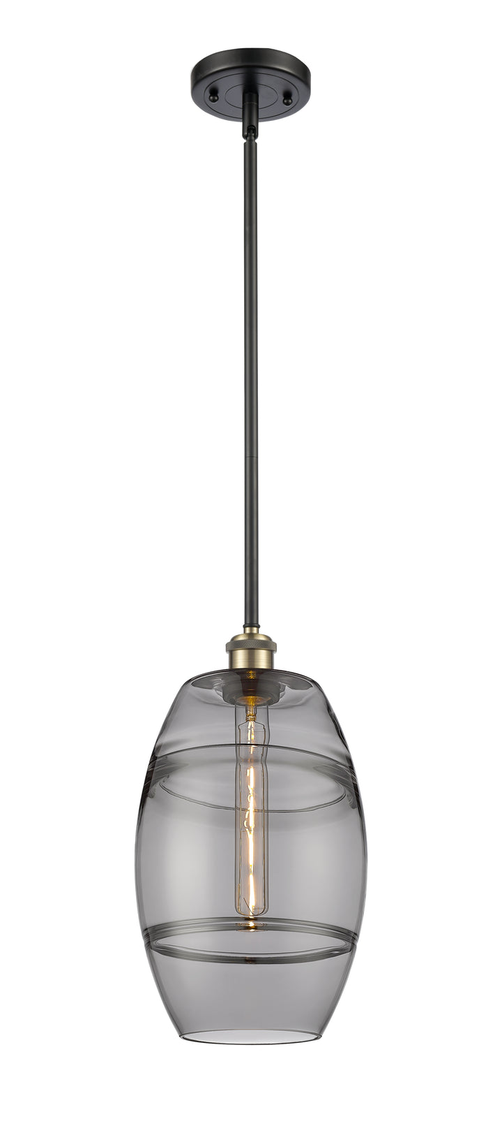 Innovations Lighting Vaz 8" Mini Pendant - Black Antique Brass Mini-Pendants Innovations Lighting   