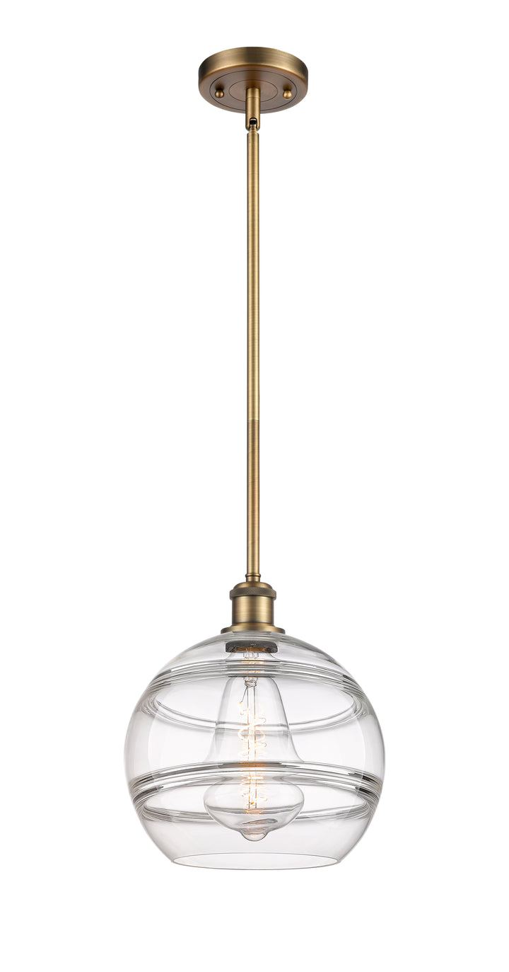 Innovations Lighting Rochester 10" Mini Pendant - Brushed Brass Mini-Pendants Innovations Lighting   