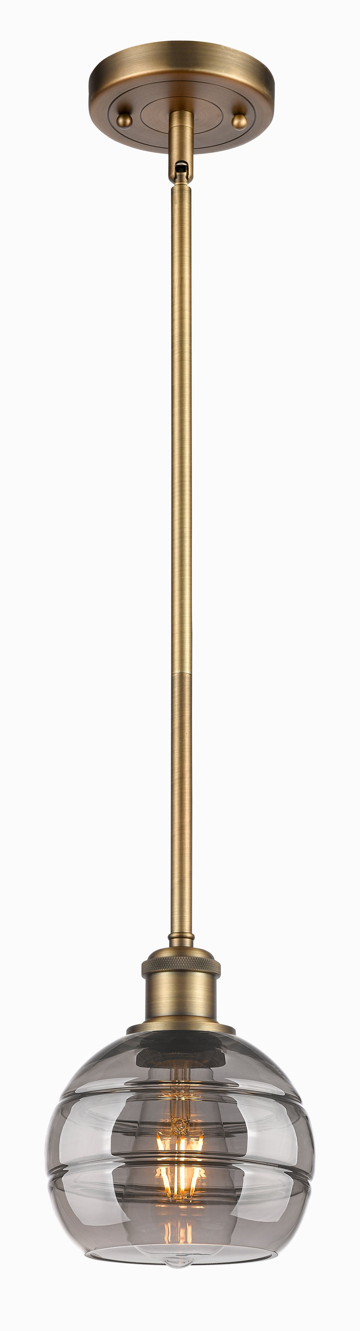 Innovations Lighting Rochester 6" Mini Pendant - Brushed Brass