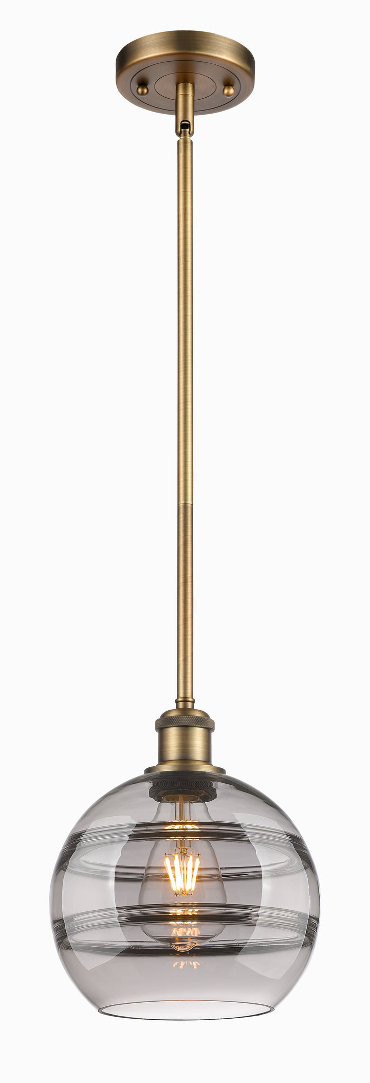 Innovations Lighting Rochester 8" Mini Pendant - Brushed Brass