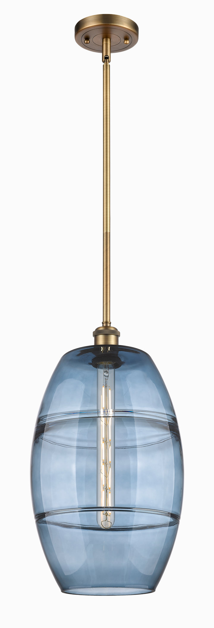 Innovations Lighting Vaz 10" Mini Pendant - Brushed Brass Mini-Pendants Innovations Lighting   