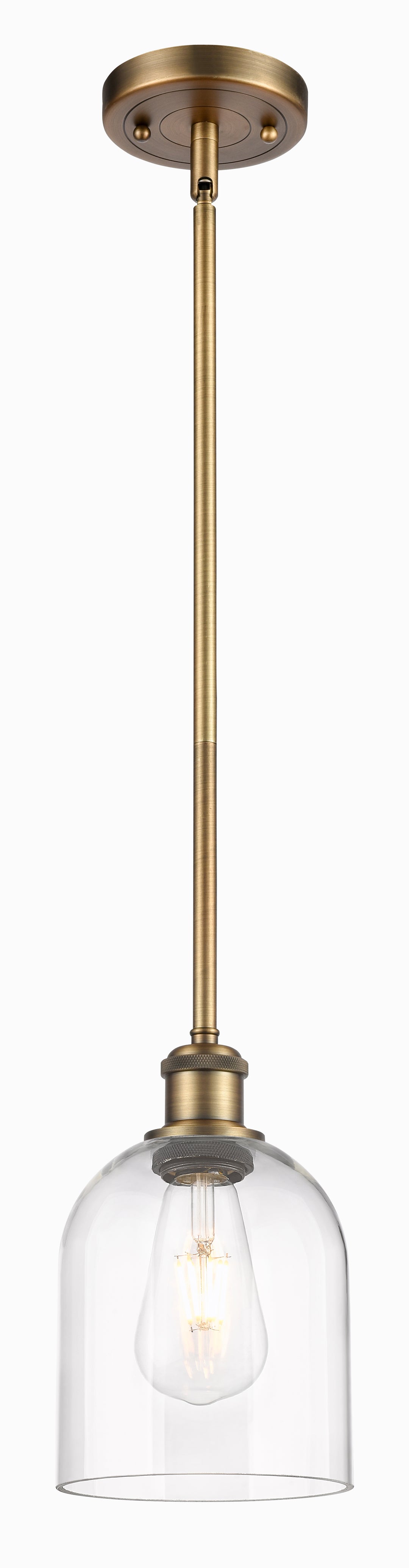 Innovations Lighting Bella 6" Mini Pendant - Brushed Brass Mini-Pendants Innovations Lighting   