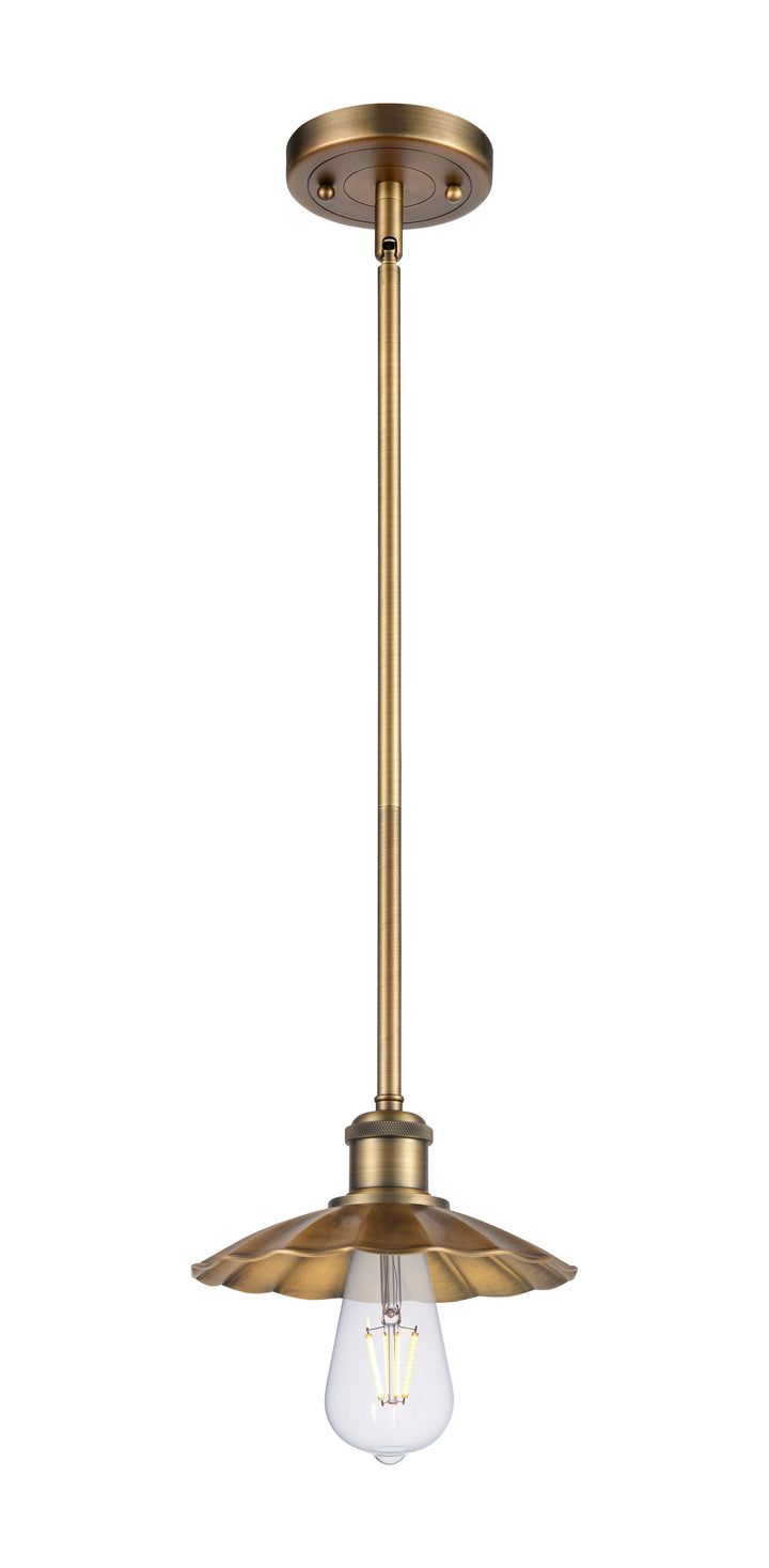 Innovations Lighting Scallop 7.5" Mini Pendant - Brushed Brass Mini-Pendants Innovations Lighting   