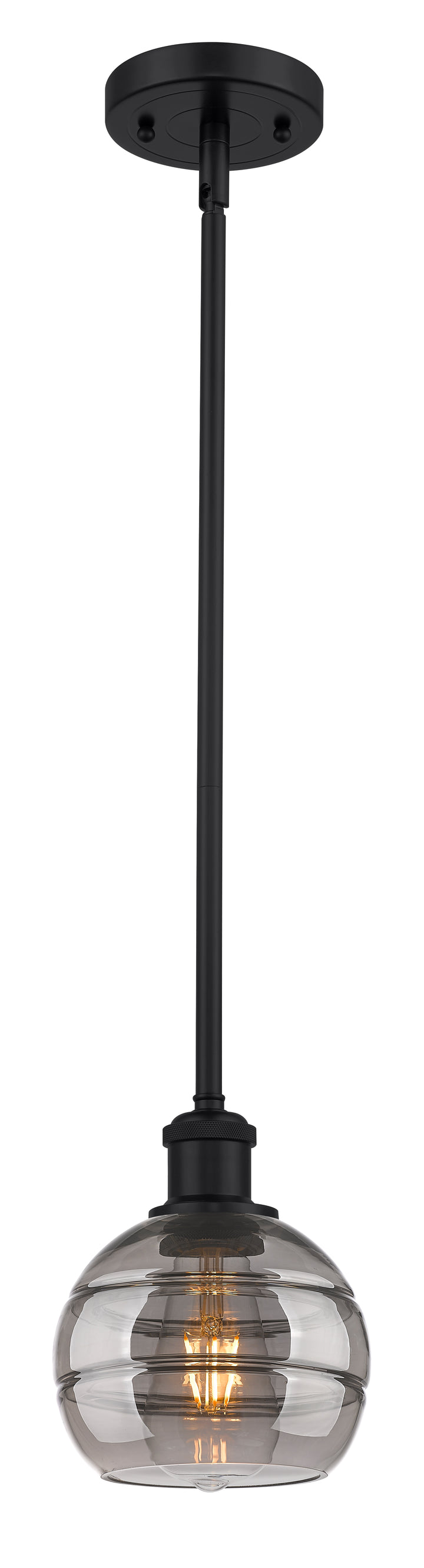 Innovations Lighting Rochester 6" Mini Pendant - Matte Black Mini-Pendants Innovations Lighting   