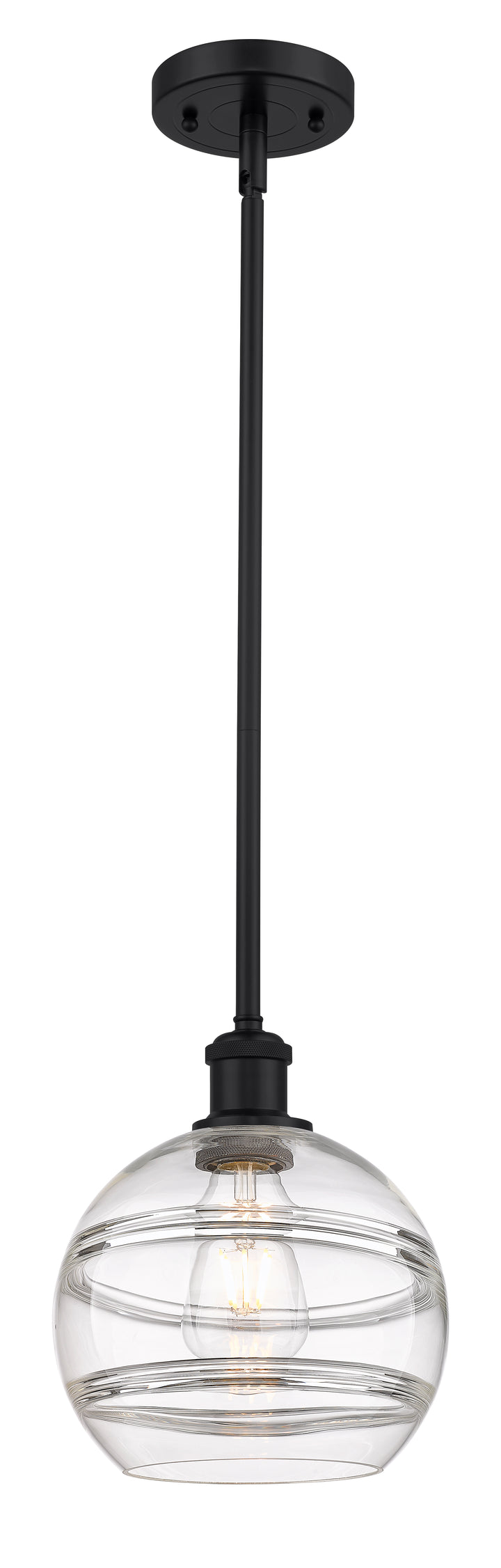 Innovations Lighting Rochester 8" Mini Pendant - Matte Black Mini-Pendants Innovations Lighting   