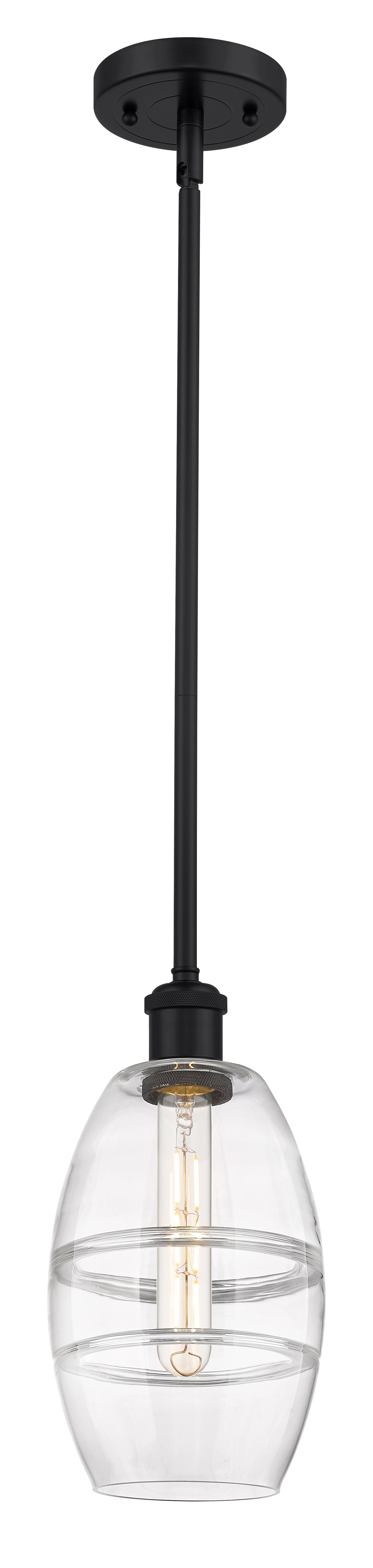 Innovations Lighting Vaz 6" Mini Pendant - Matte Black