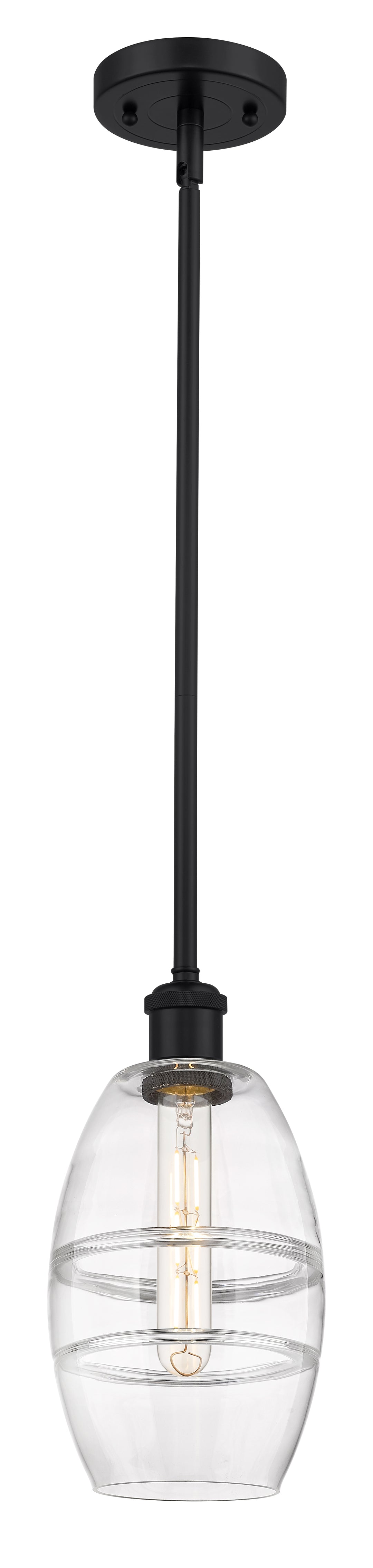 Innovations Lighting Vaz 6" Mini Pendant - Matte Black Mini-Pendants Innovations Lighting   