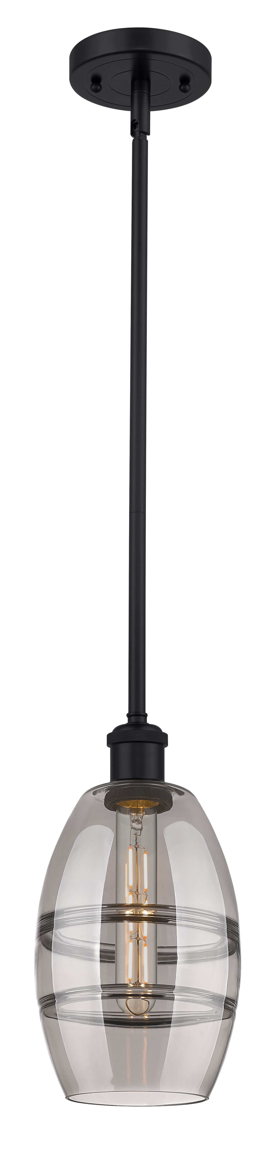 Innovations Lighting Vaz 6" Mini Pendant - Matte Black