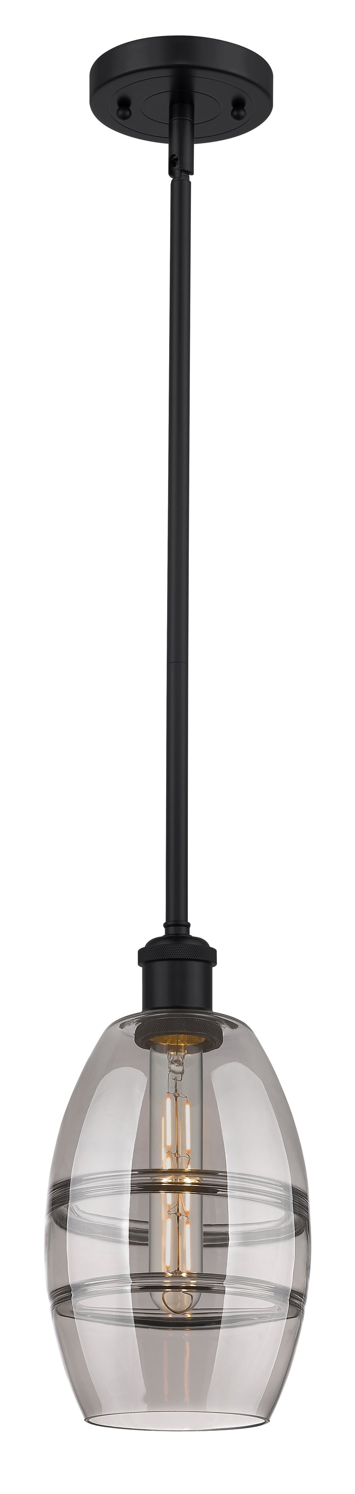 Innovations Lighting Vaz 6" Mini Pendant - Matte Black Mini-Pendants Innovations Lighting   