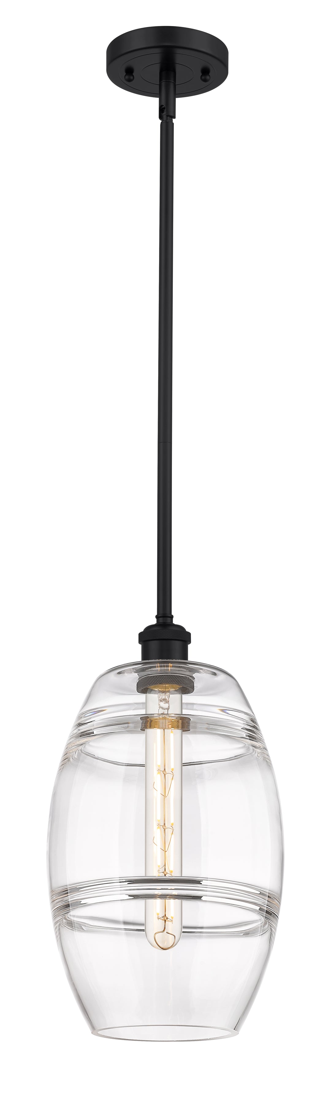 Innovations Lighting Vaz 8" Mini Pendant - Matte Black Mini-Pendants Innovations Lighting   