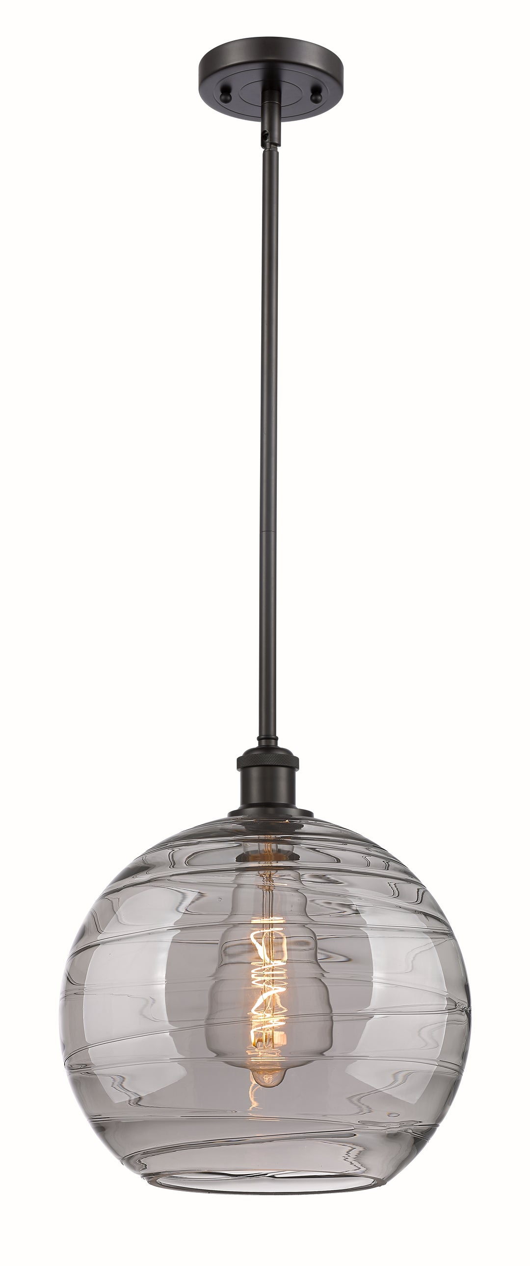 Innovations Lighting Athens Deco Swirl 12" Mini Pendant - Oil Rubbed Bronze Mini-Pendants Innovations Lighting   