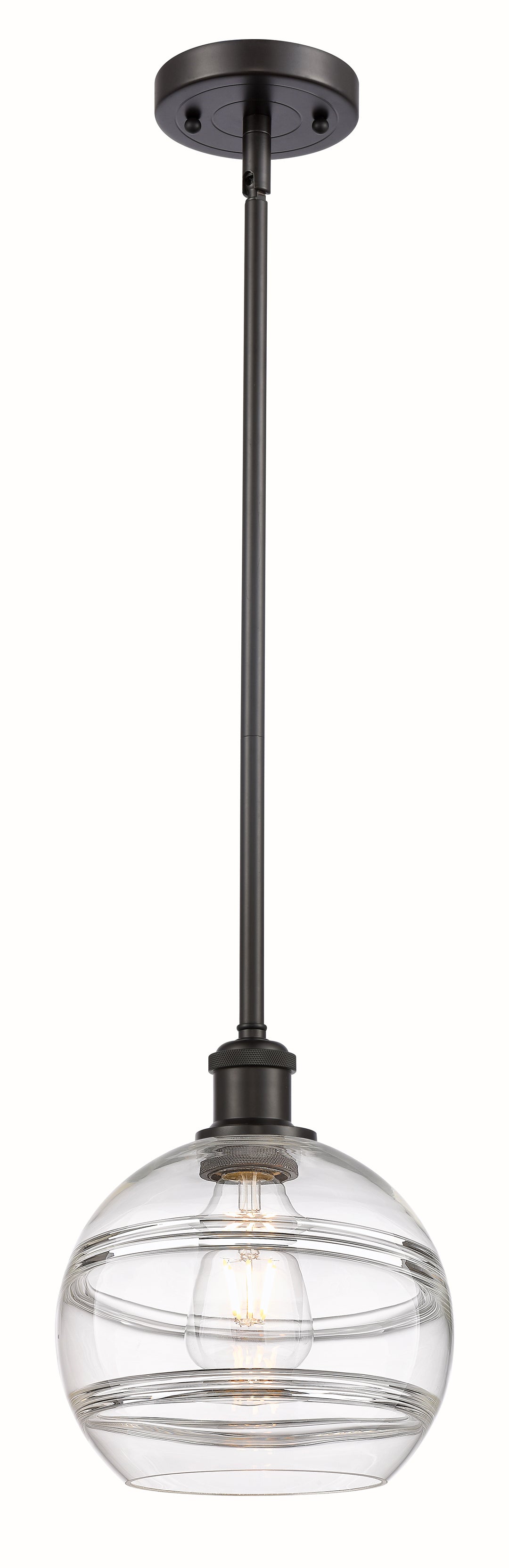 Innovations Lighting Rochester 8" Mini Pendant - Oil Rubbed Bronze Mini-Pendants Innovations Lighting   