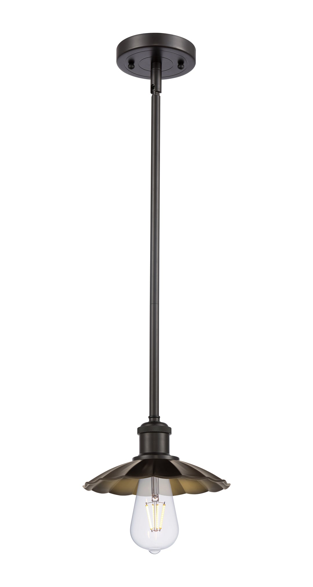 Innovations Lighting Scallop 7.5" Mini Pendant - Oil Rubbed Bronze Mini-Pendants Innovations Lighting   