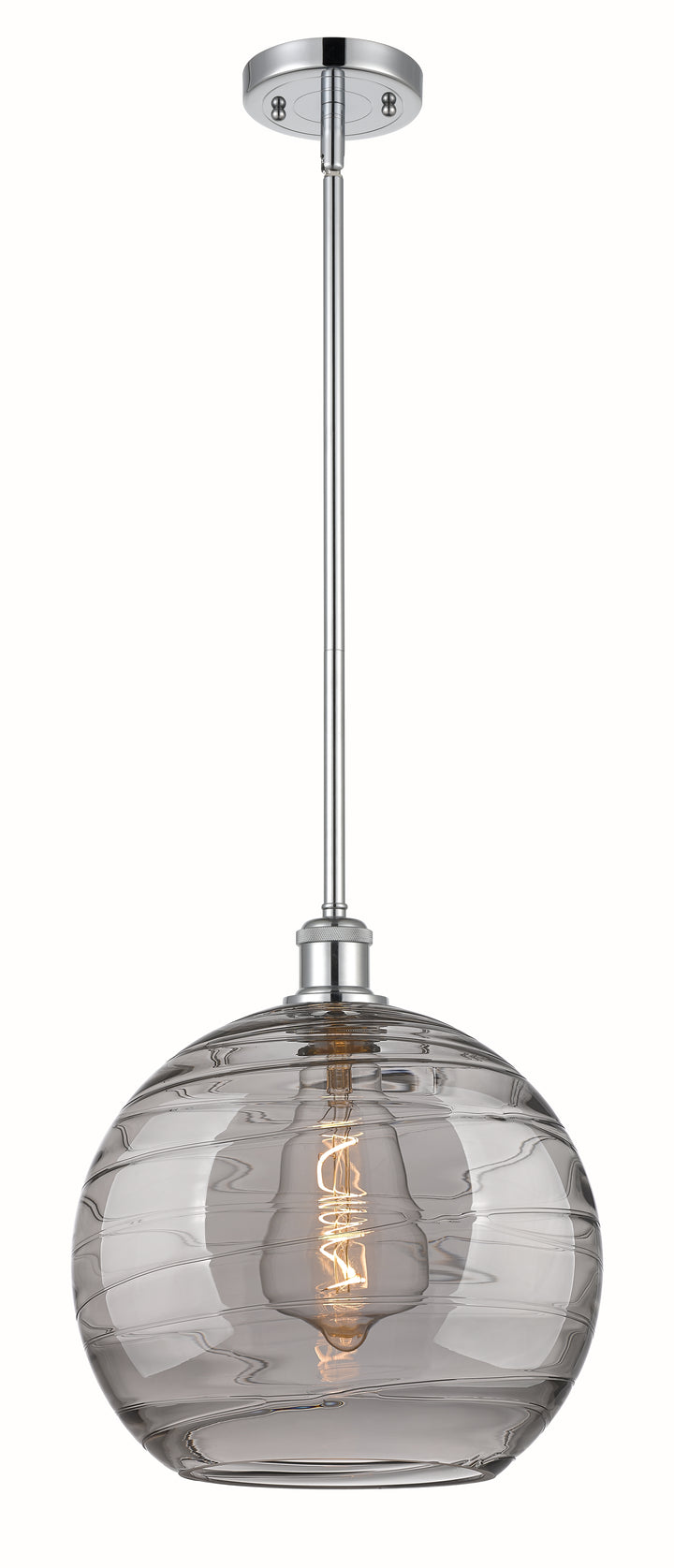 Innovations Lighting Athens Deco Swirl 12" Mini Pendant - Polished Chrome Mini-Pendants Innovations Lighting   