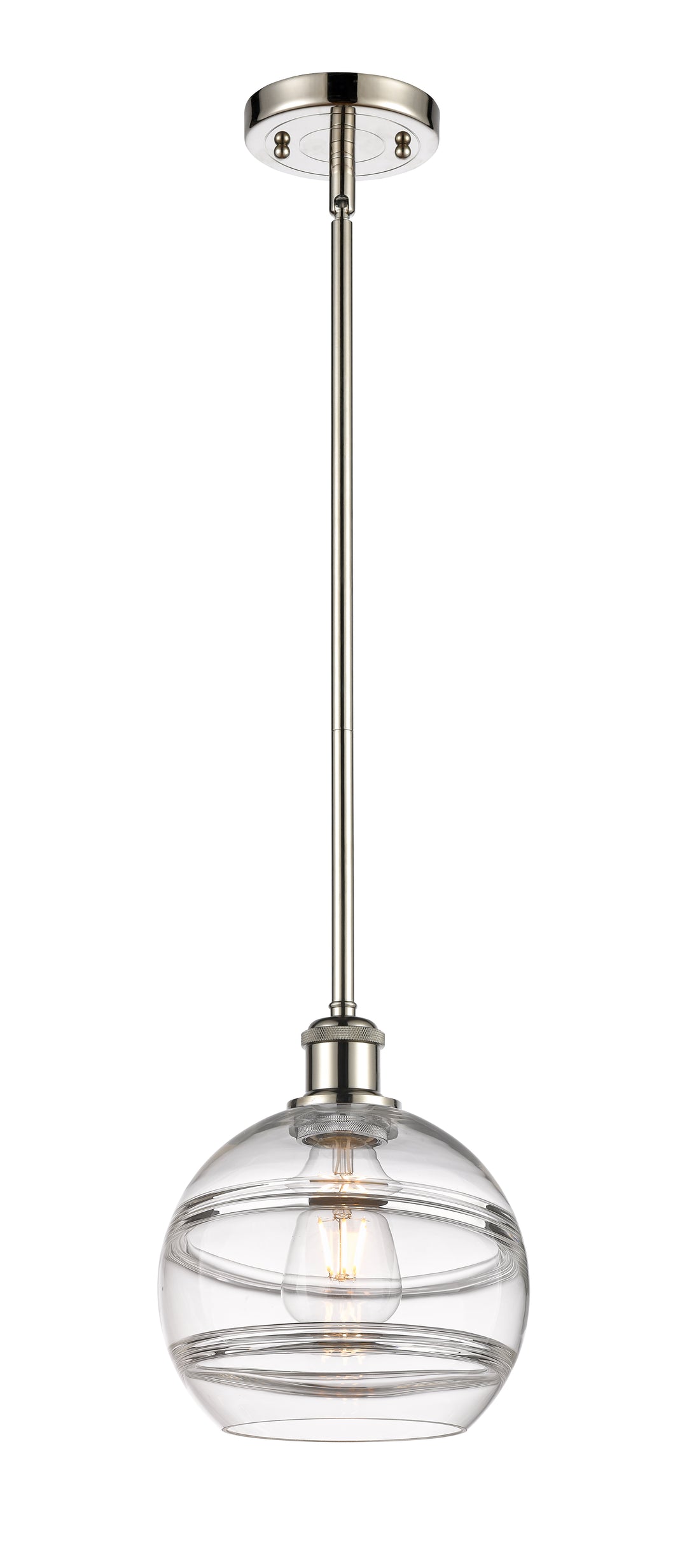 Innovations Lighting Rochester 8" Mini Pendant - Polished Nickel