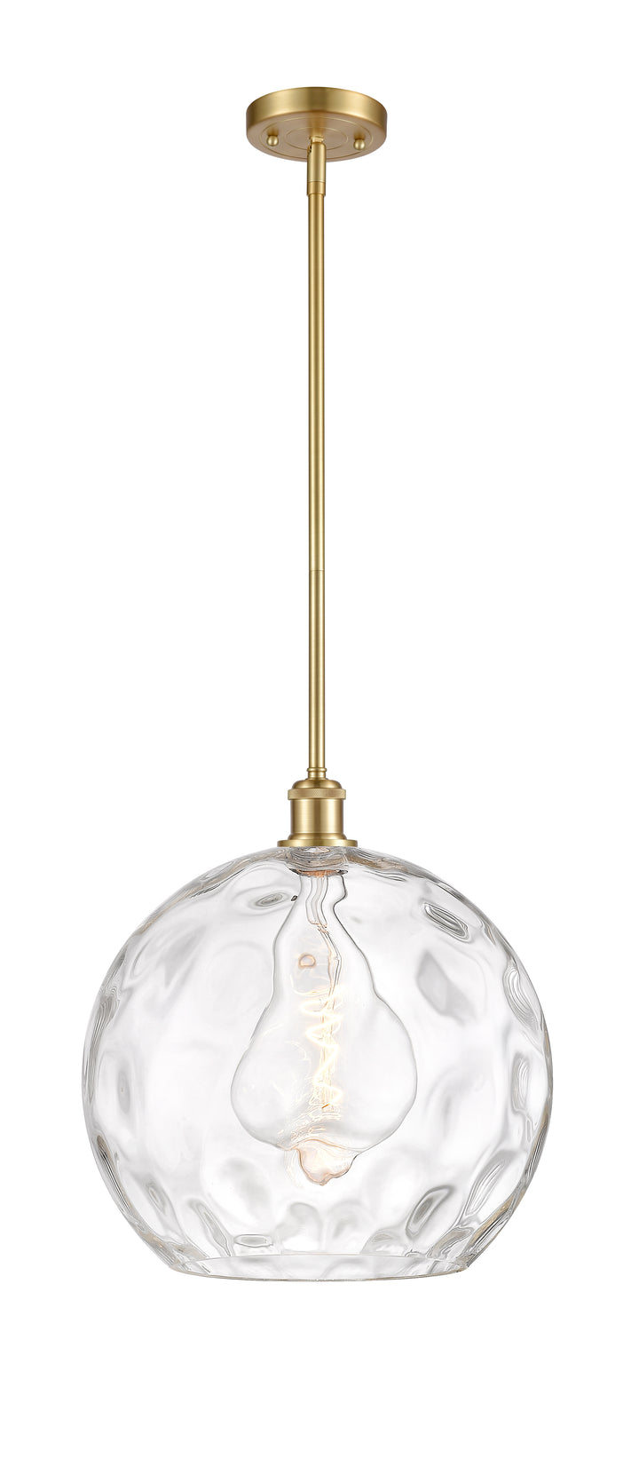 Innovations Lighting Athens Water Glass 14" Pendant - Satin Gold Pendants Innovations Lighting   