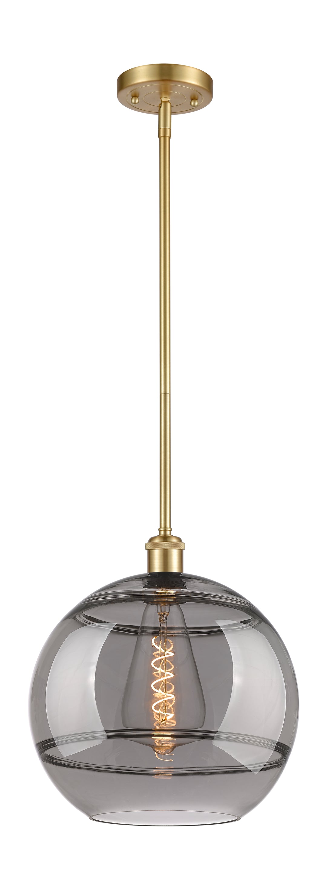 Innovations Lighting Rochester 12" Mini Pendant - Satin Gold Mini-Pendants Innovations Lighting   