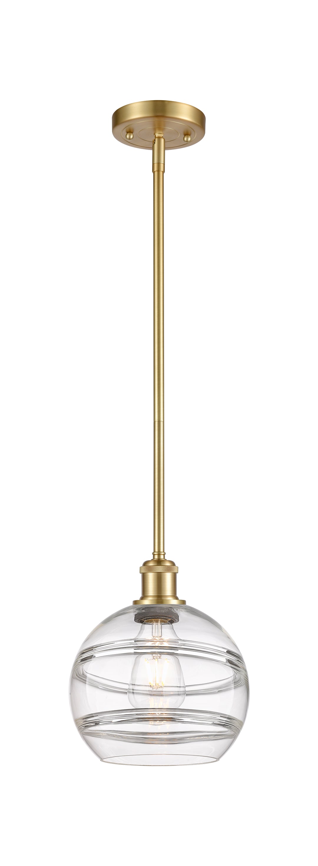 Innovations Lighting Rochester 8" Mini Pendant - Satin Gold