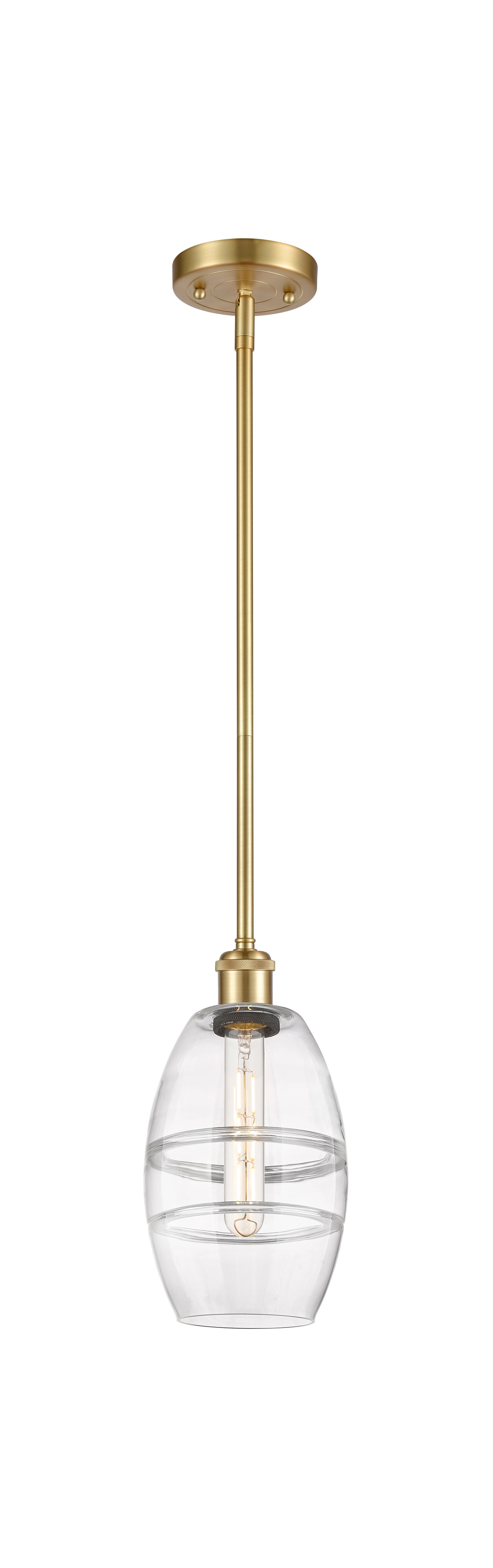 Innovations Lighting Vaz 6" Mini Pendant - Satin Gold Mini-Pendants Innovations Lighting   