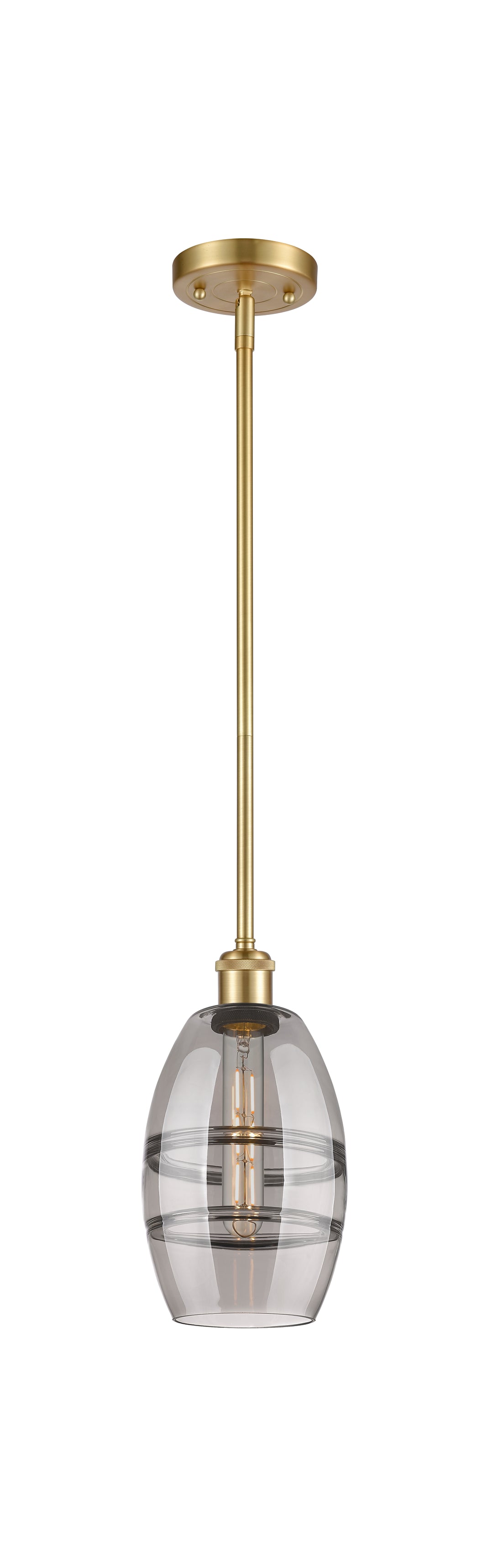 Innovations Lighting Vaz 6" Mini Pendant - Satin Gold Mini-Pendants Innovations Lighting   