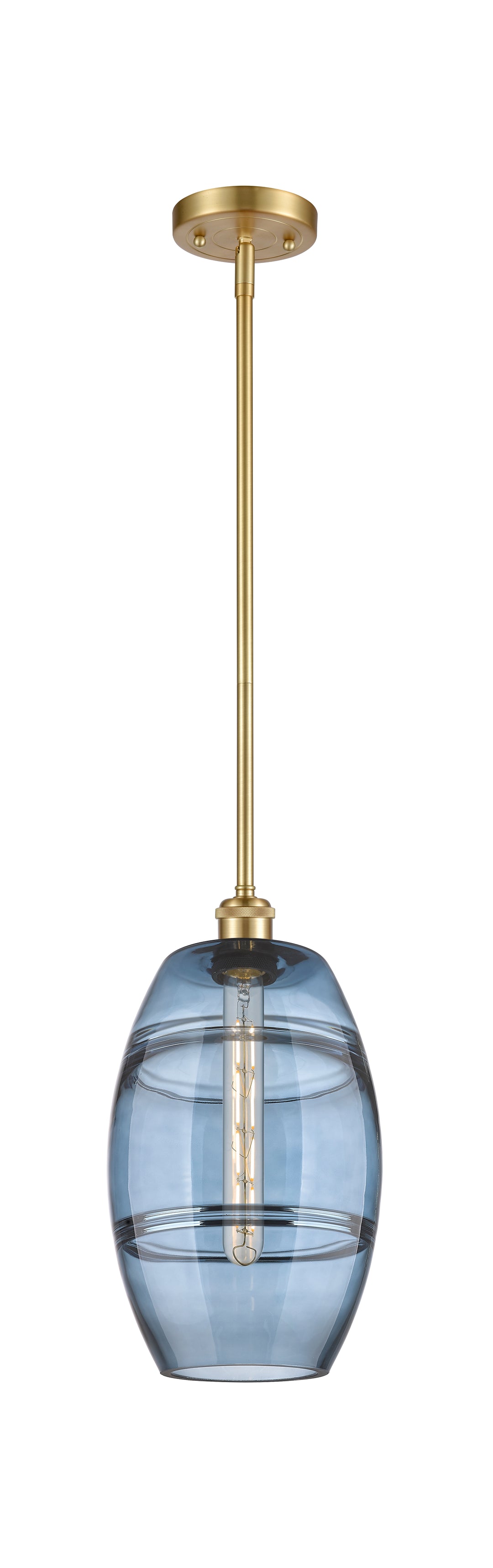 Innovations Lighting Vaz 8" Mini Pendant - Satin Gold Mini-Pendants Innovations Lighting   