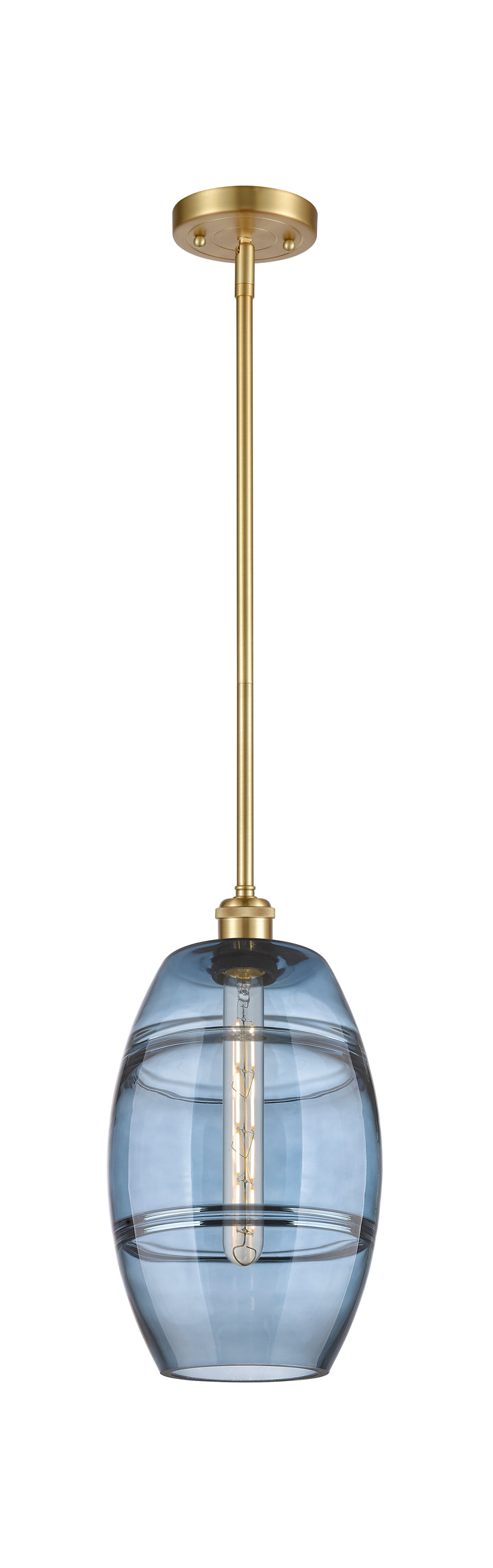 Innovations Lighting Vaz 8" Mini Pendant - Satin Gold Mini-Pendants Innovations Lighting   