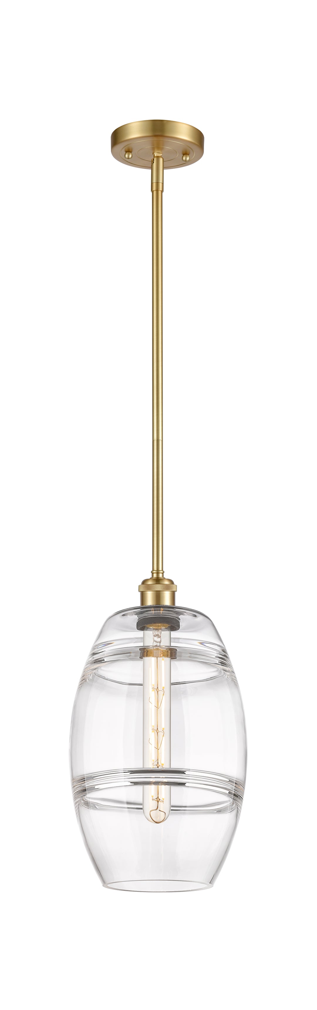 Innovations Lighting Vaz 8" Mini Pendant - Satin Gold Mini-Pendants Innovations Lighting   