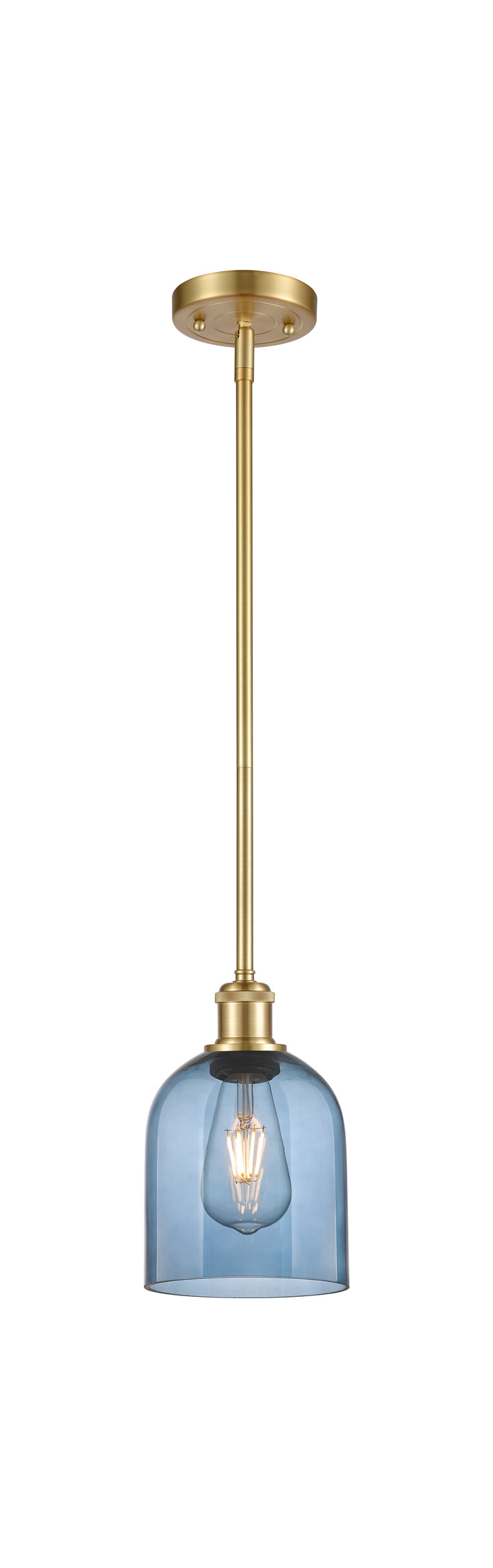 Innovations Lighting Bella 6" Mini Pendant - Satin Gold Mini-Pendants Innovations Lighting   