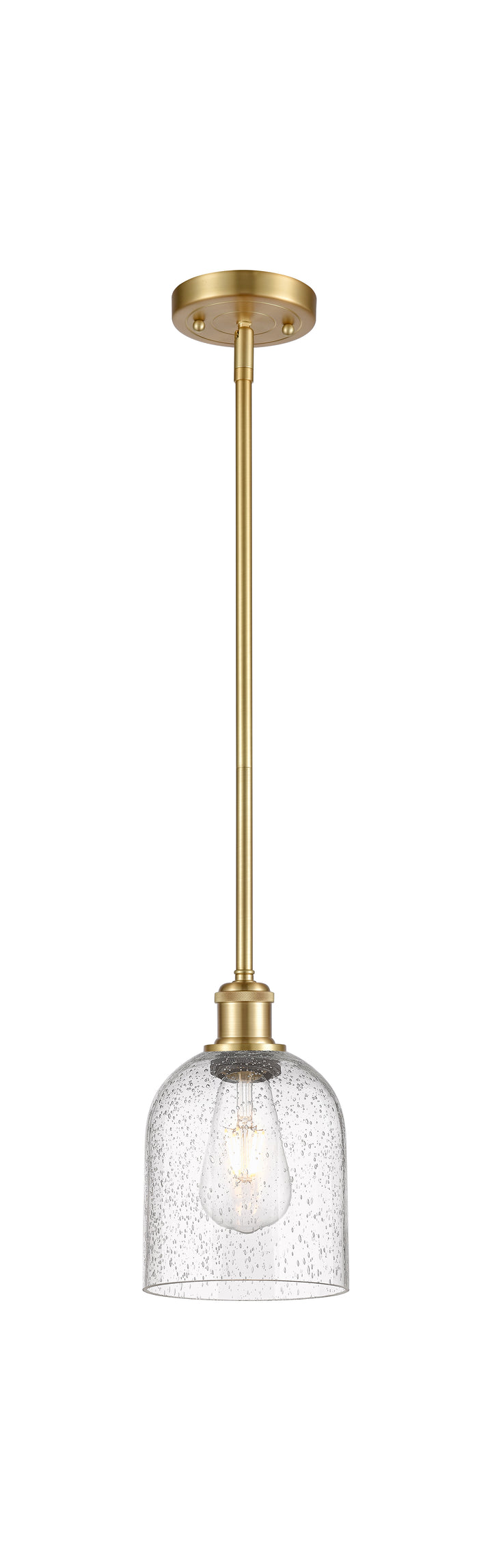 Innovations Lighting Bella 6" Mini Pendant - Satin Gold Mini-Pendants Innovations Lighting   