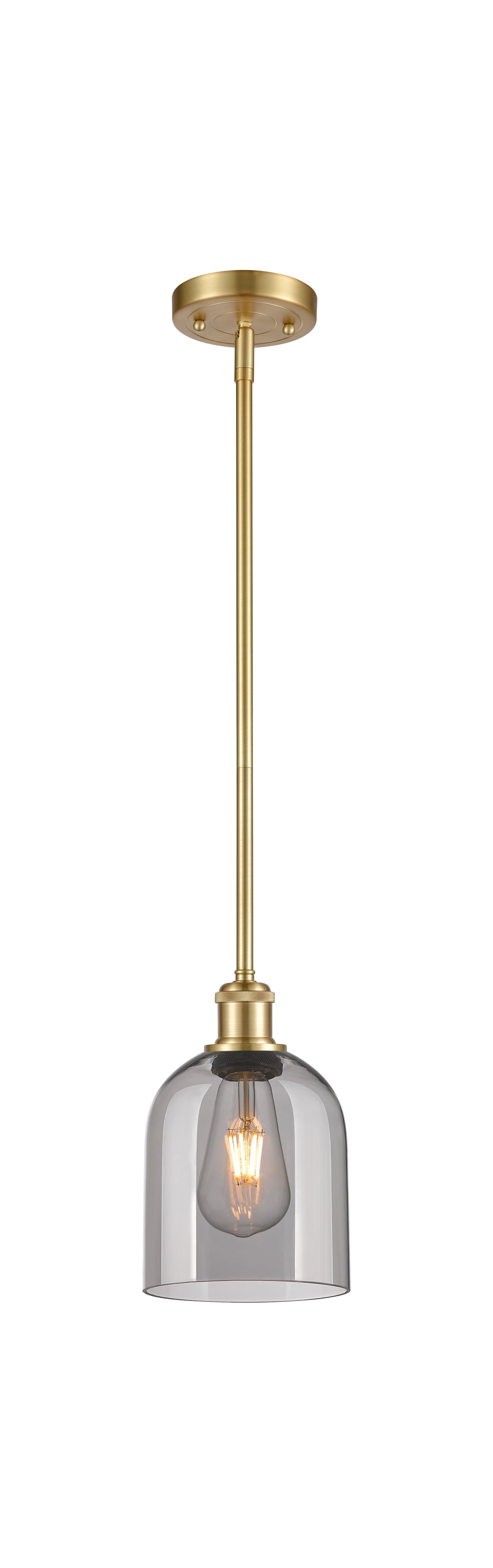 Innovations Lighting Bella 6" Mini Pendant - Satin Gold Mini-Pendants Innovations Lighting   