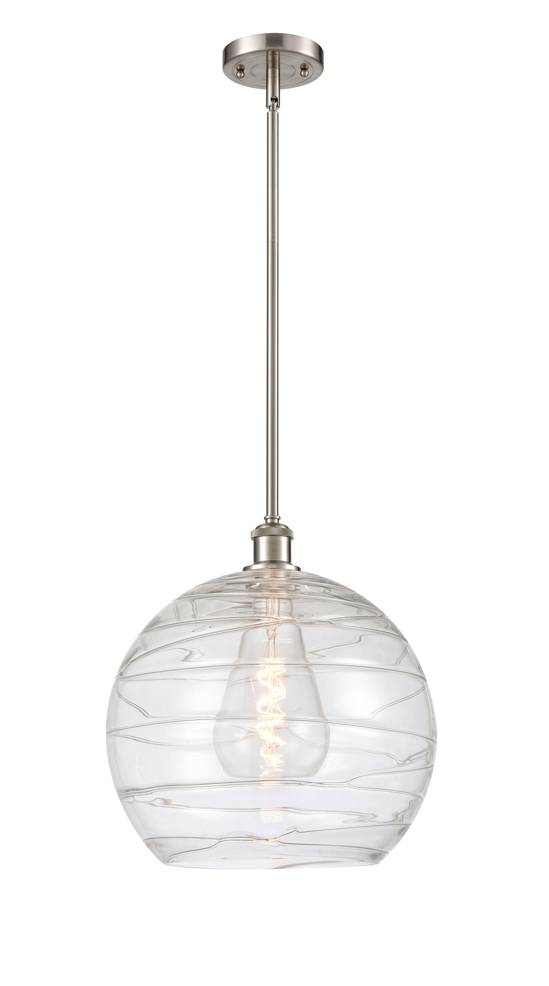 Innovations Lighting Athens Deco Swirl 14" Pendant - Brushed Satin Nickel Pendants Innovations Lighting   