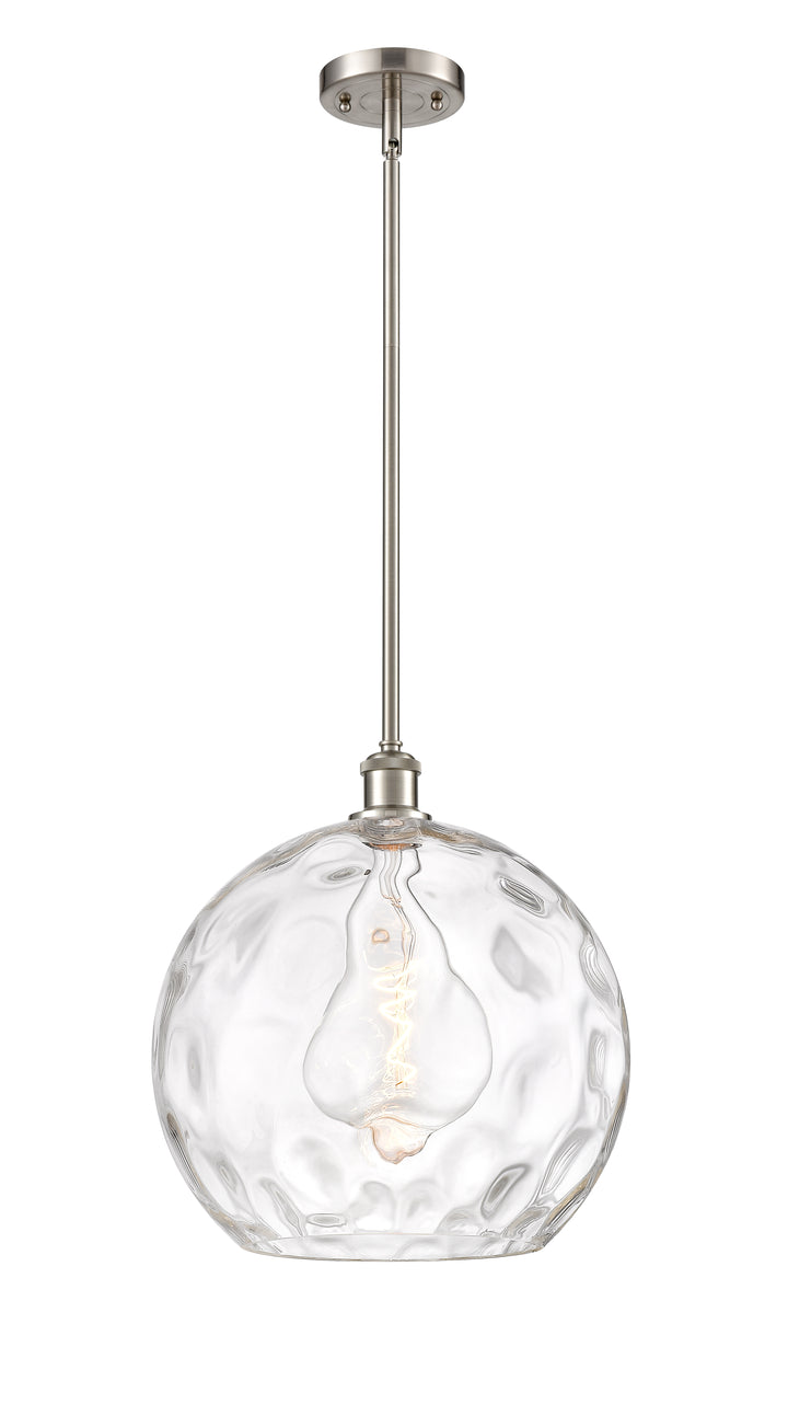 Innovations Lighting Athens Water Glass 14" Pendant - Brushed Satin Nickel Pendants Innovations Lighting   