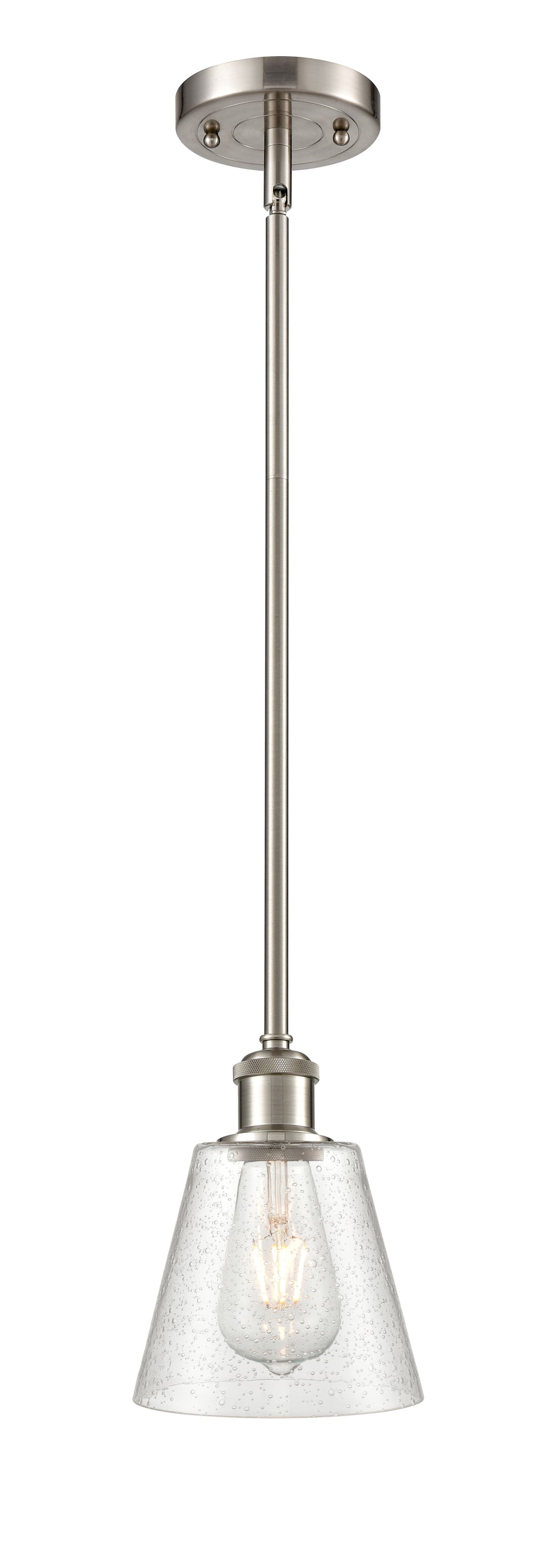 Innovations Lighting Caton 6" Mini Pendant - Brushed Satin Nickel Mini-Pendants Innovations Lighting Frosted ; Glass Type: Frosted  