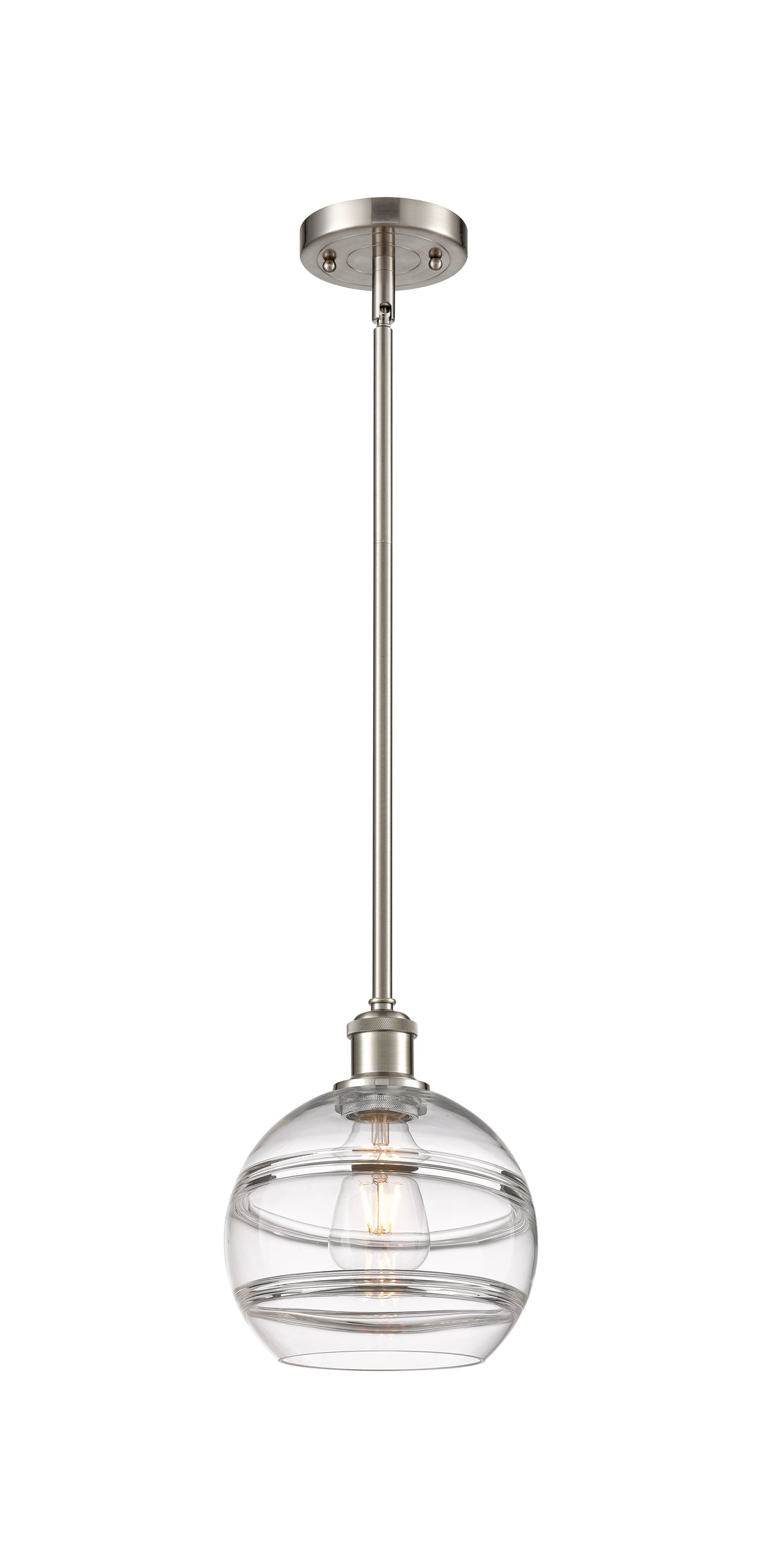 Innovations Lighting Rochester 8" Mini Pendant - Brushed Satin Nickel