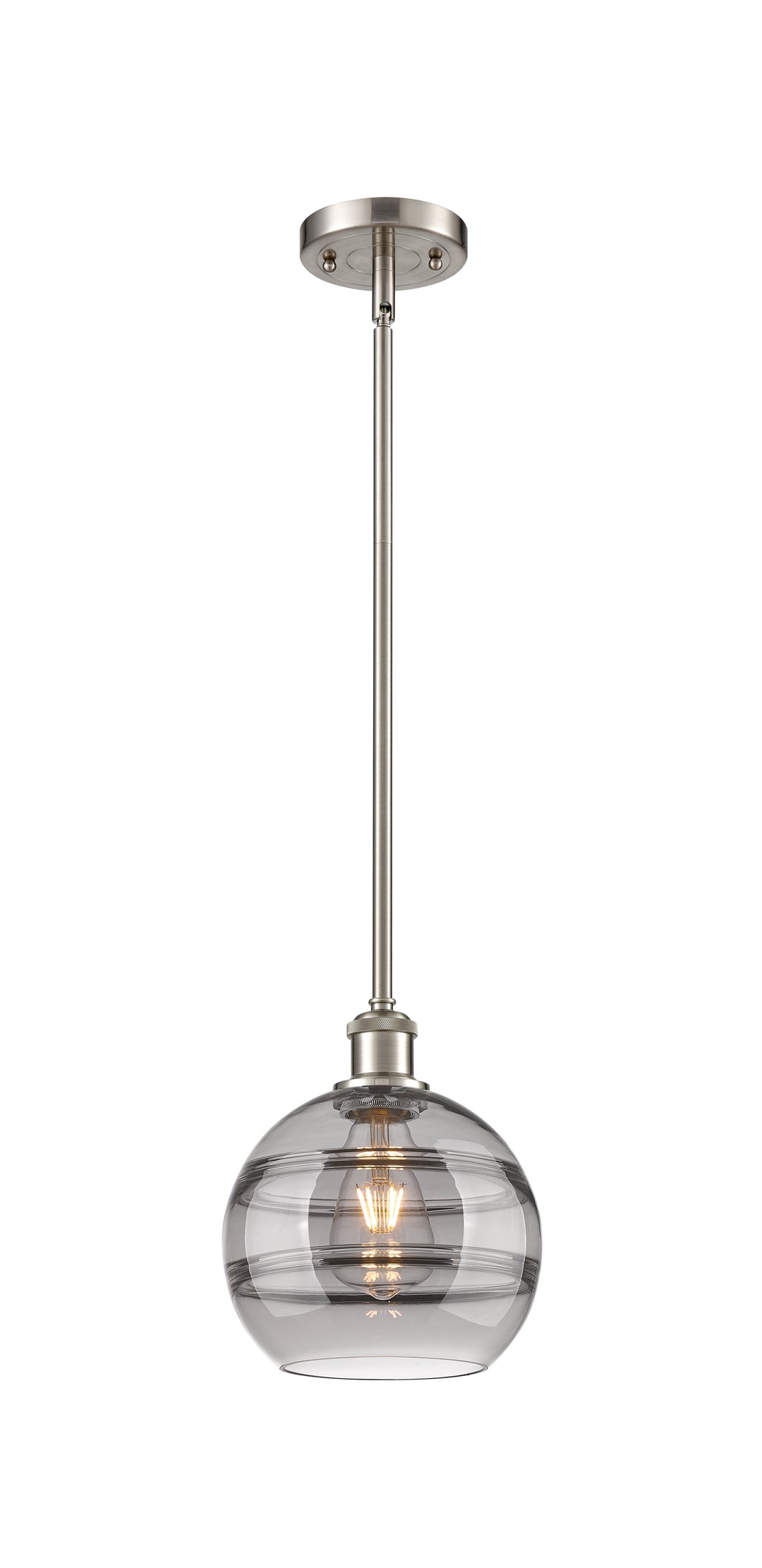 Innovations Lighting Rochester 8" Mini Pendant - Brushed Satin Nickel Mini-Pendants Innovations Lighting   