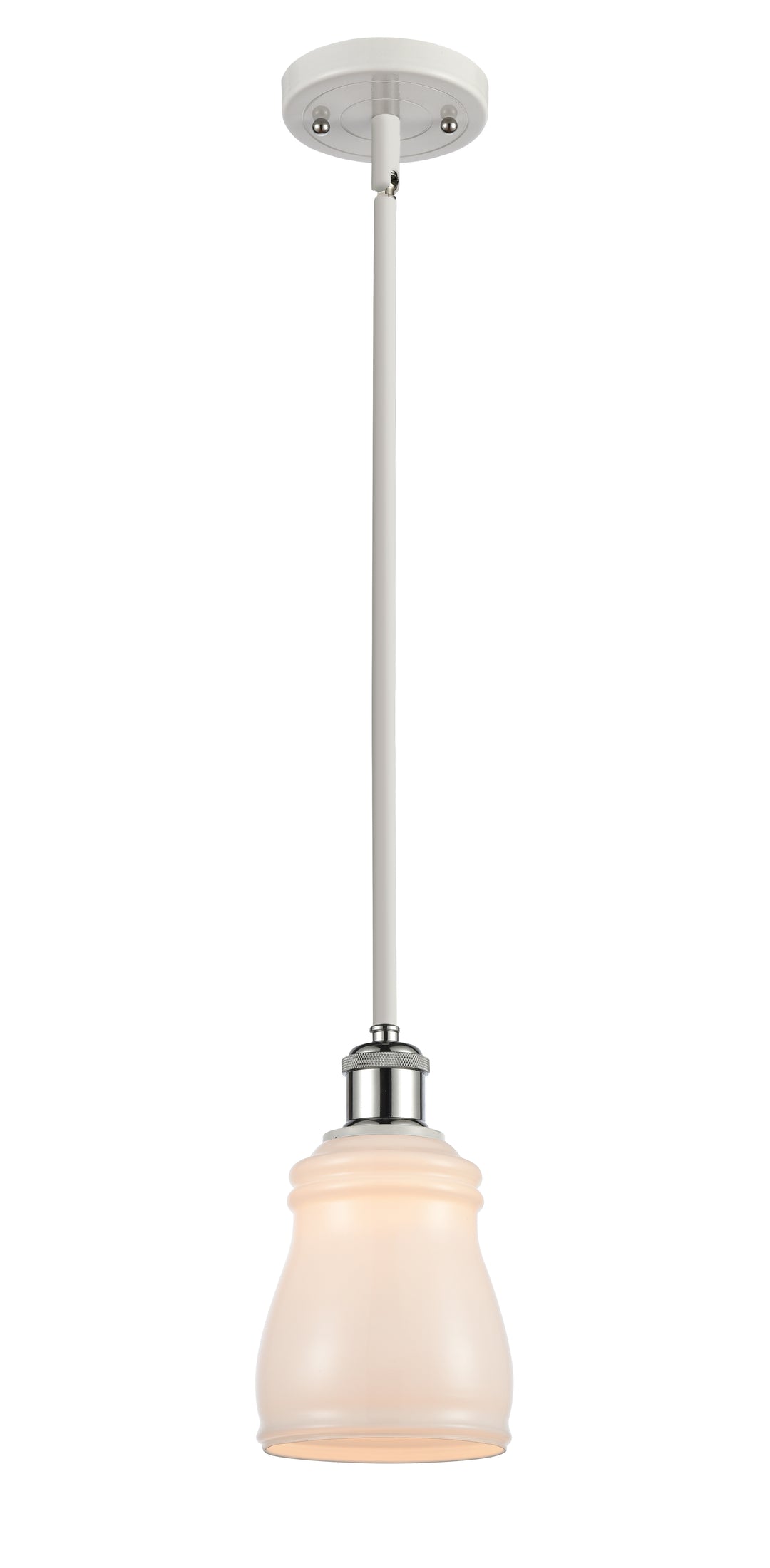 Innovations Lighting Ellery 5" Mini Pendant - White Polished Chrome