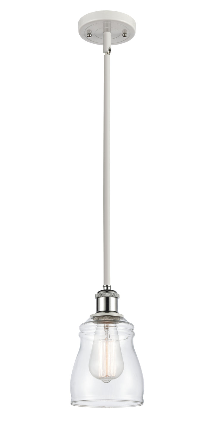 Innovations Lighting Ellery 5" Mini Pendant - White Polished Chrome