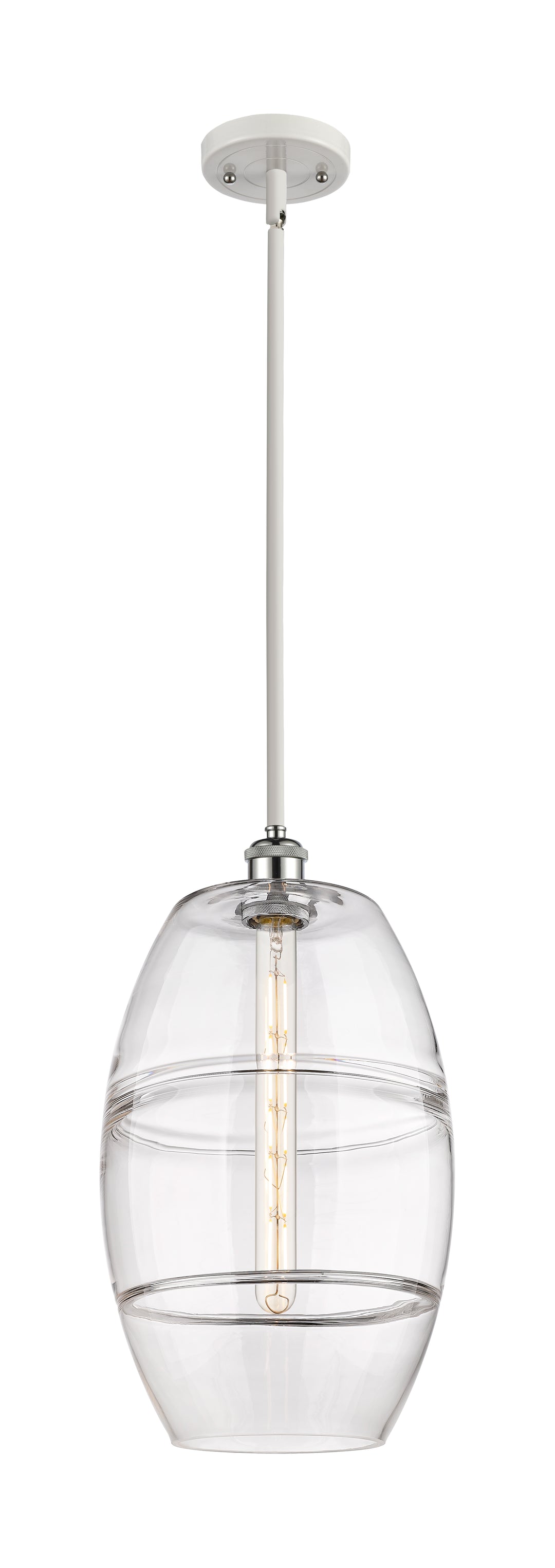 Innovations Lighting Vaz 10" Mini Pendant - White Polished Chrome