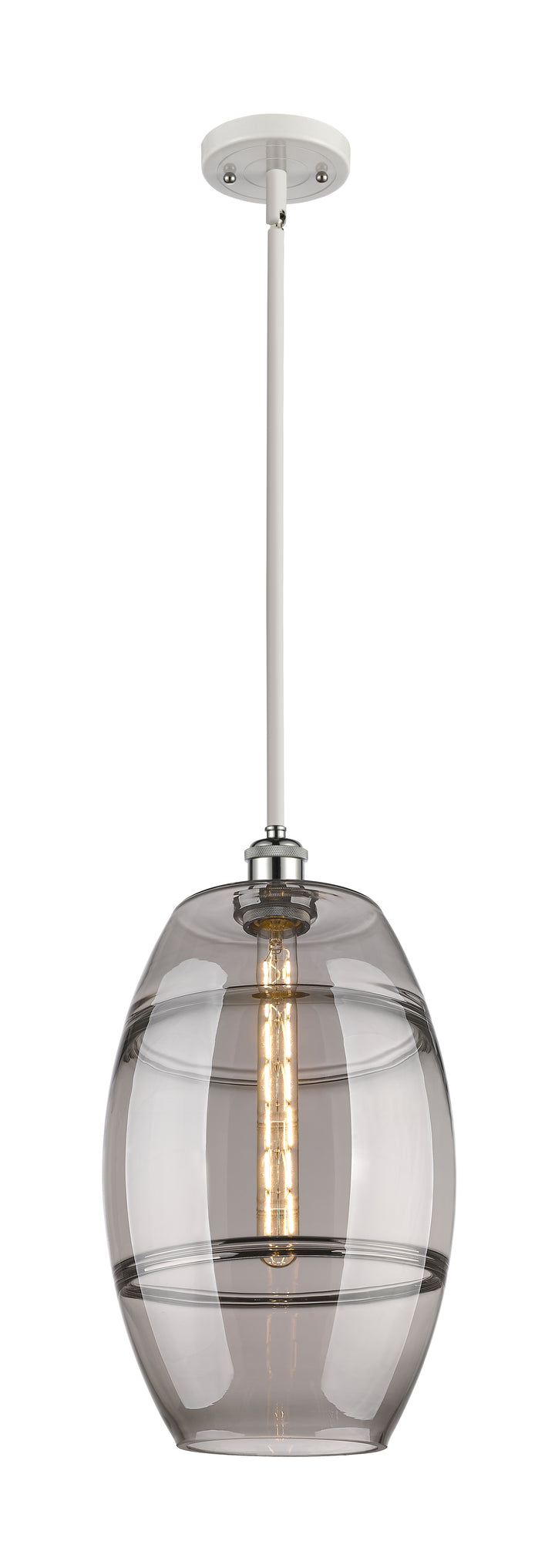 Innovations Lighting Vaz 10" Mini Pendant - White Polished Chrome