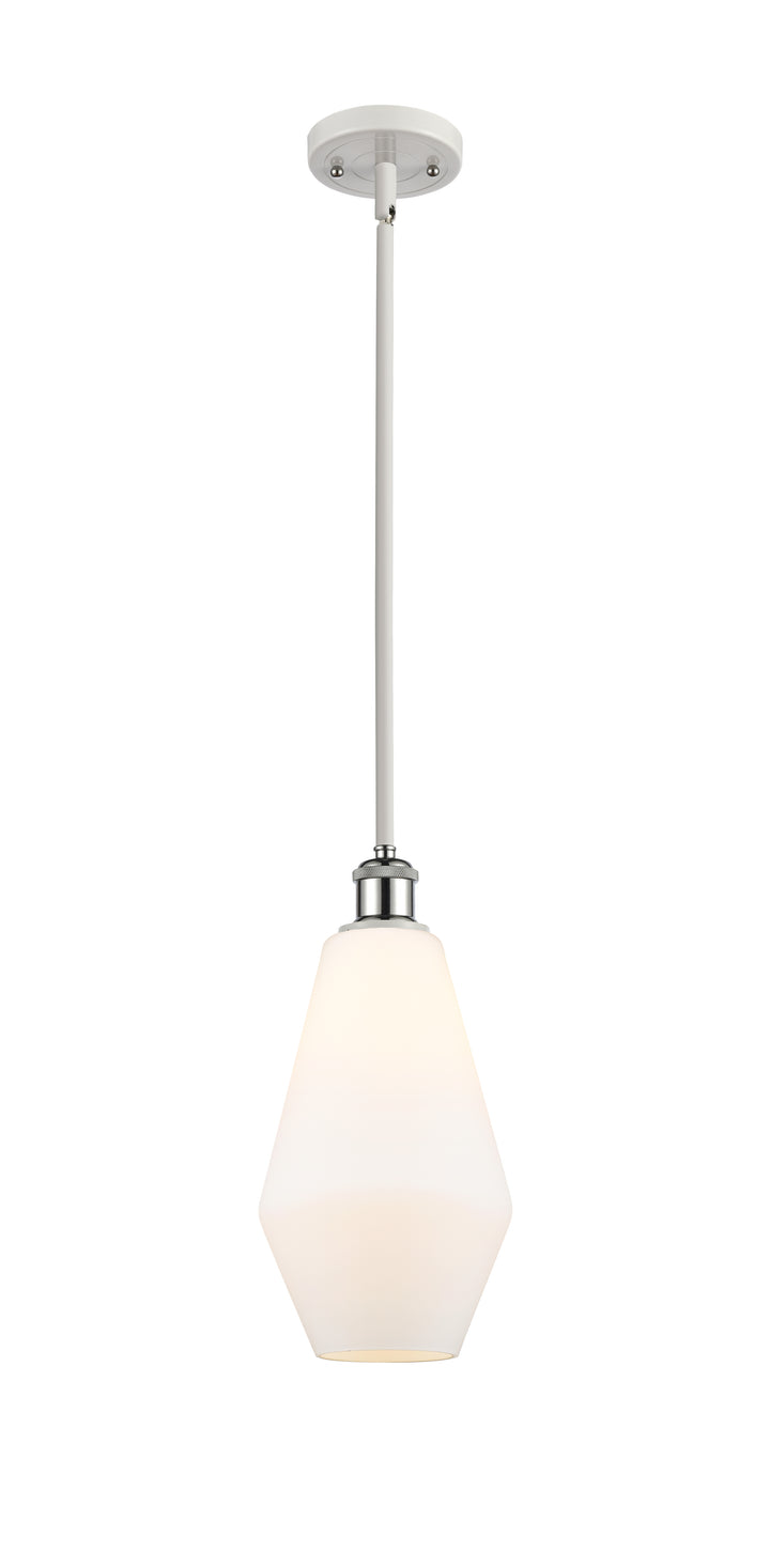 Innovations Lighting Cindyrella 7" Mini Pendant - White Polished Chrome Mini-Pendants Innovations Lighting Cased Matte White ; Glass Type: White  