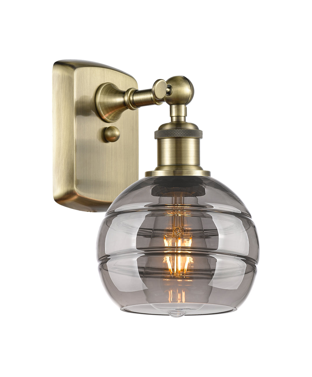 Innovations Lighting Rochester 6" Sconce - Antique Brass Wall Sconces Innovations Lighting   