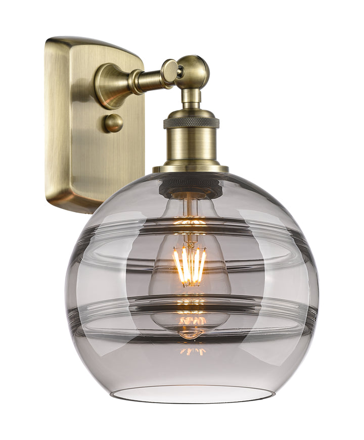 Innovations Lighting Rochester 8" Sconce - Antique Brass Wall Sconces Innovations Lighting   